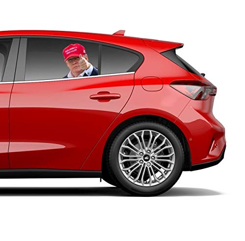 Aahs Donald Trump Decals Car Stickers Funny Window Peel Off Political (Trump Red Hat)