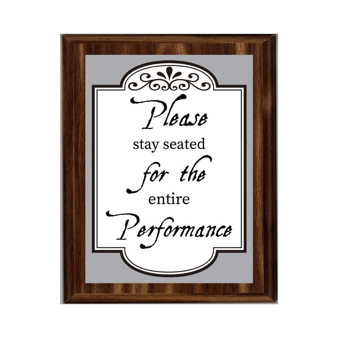 LEMONSODA Engraving Bathroom Plaques (Seated Performance, White)