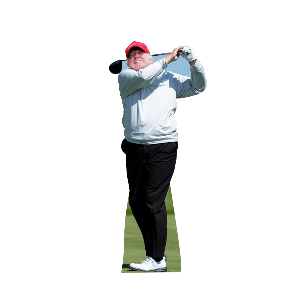 Donald Trump Golfing Cardboard Cutout 6 feet Life Size Standee Picture Poster