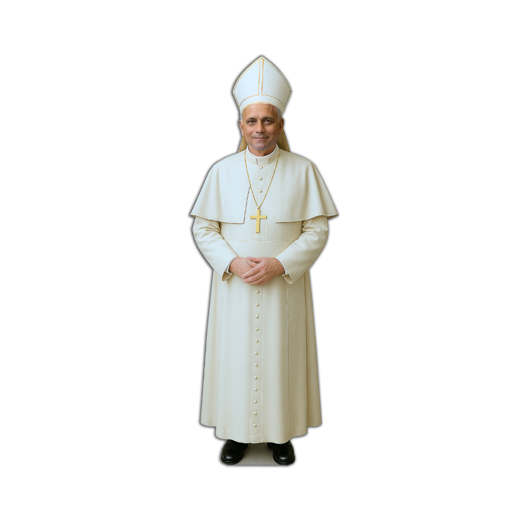 Pope Leo XIV Cardboard Cutout Life Size, 6 Feet