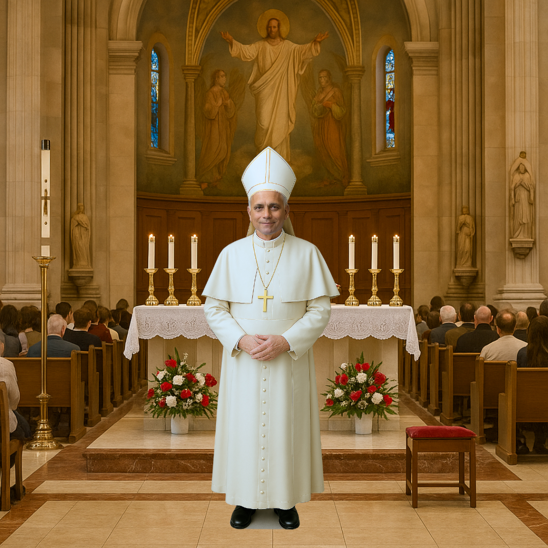 Pope Leo XIV 6 Life Size/Mini Sized Cardboard Cutouts