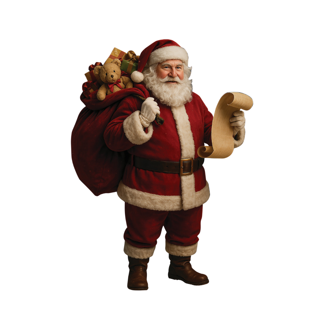 Santa Claus Bearing Gifts Life Sized Cardboard Cutout