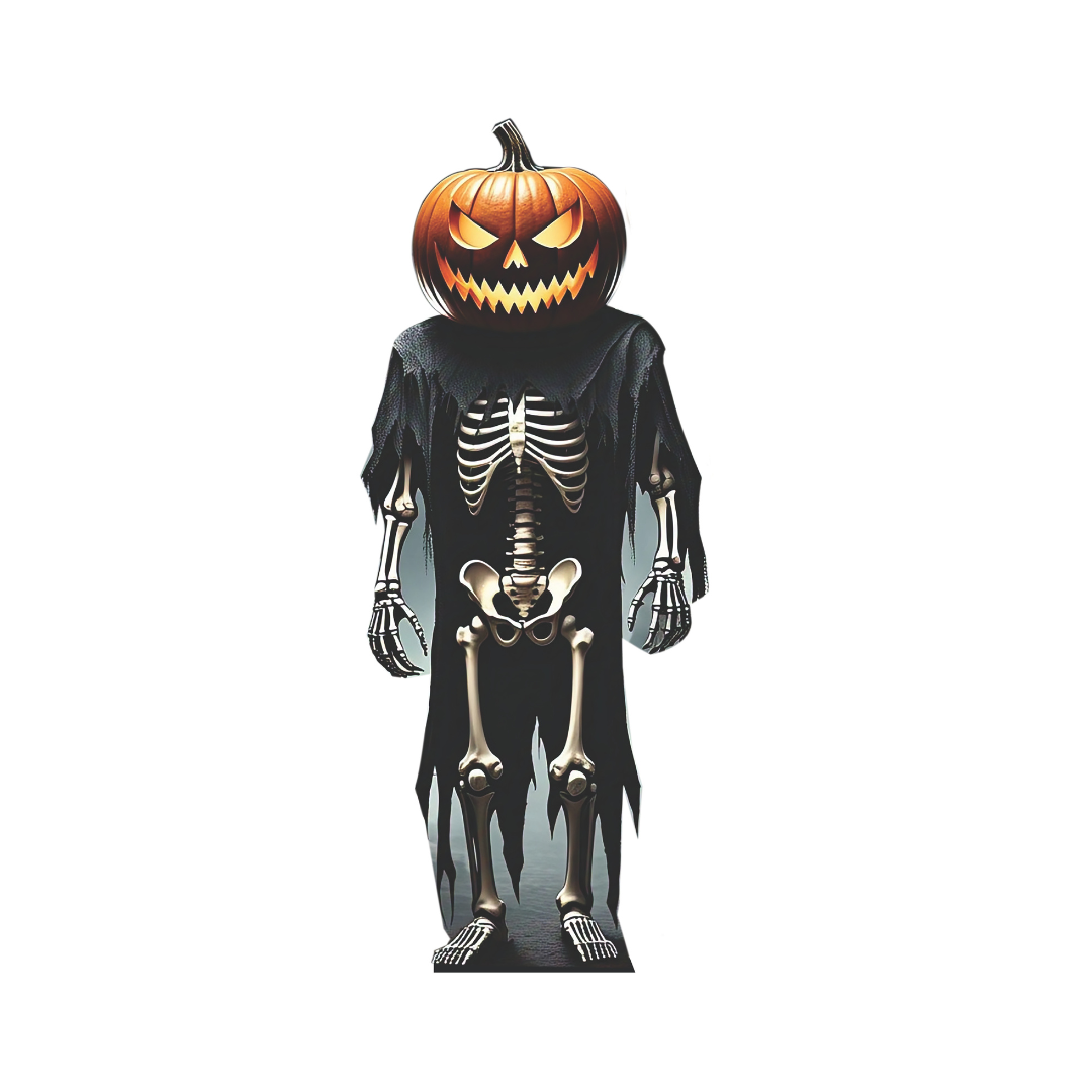 Spooky Halloween Pumpkin Head Cutouts