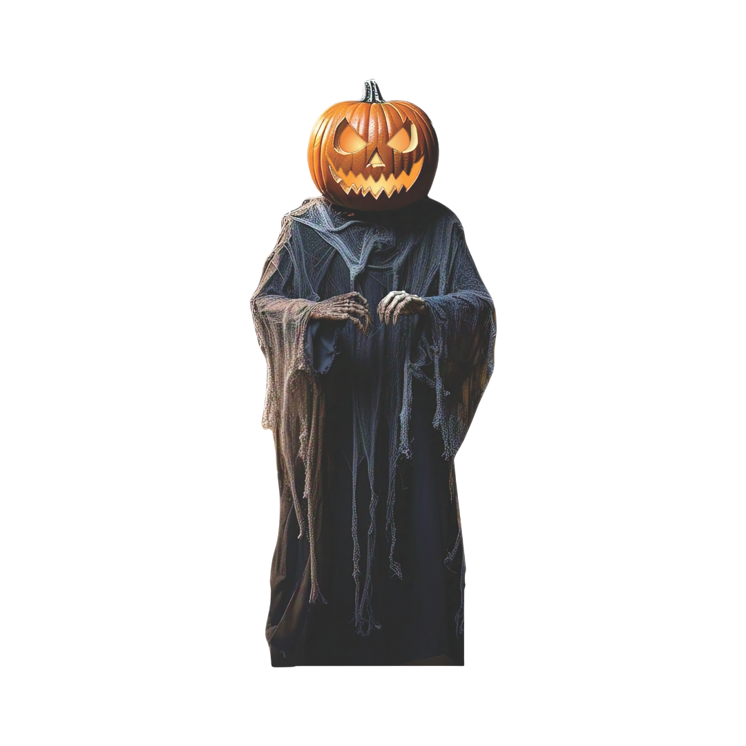 Spooky Halloween Pumpkin Head Cutouts