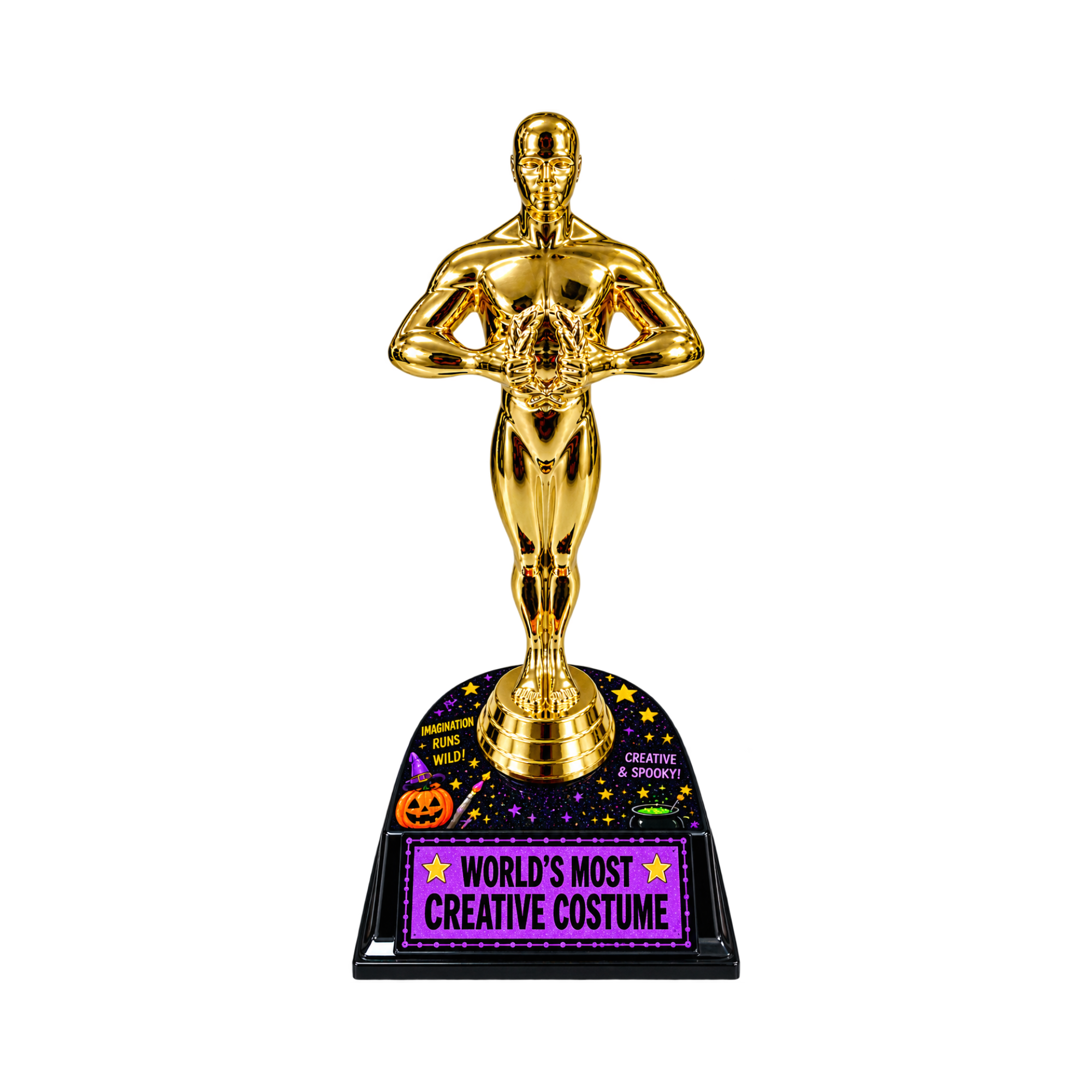 Halloween Themed Award Gold Trophies 7"