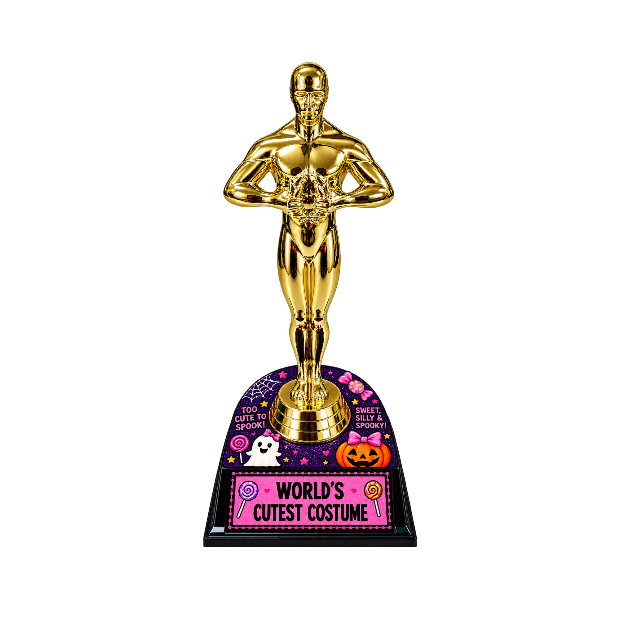 Halloween Themed Award Gold Trophies 7"
