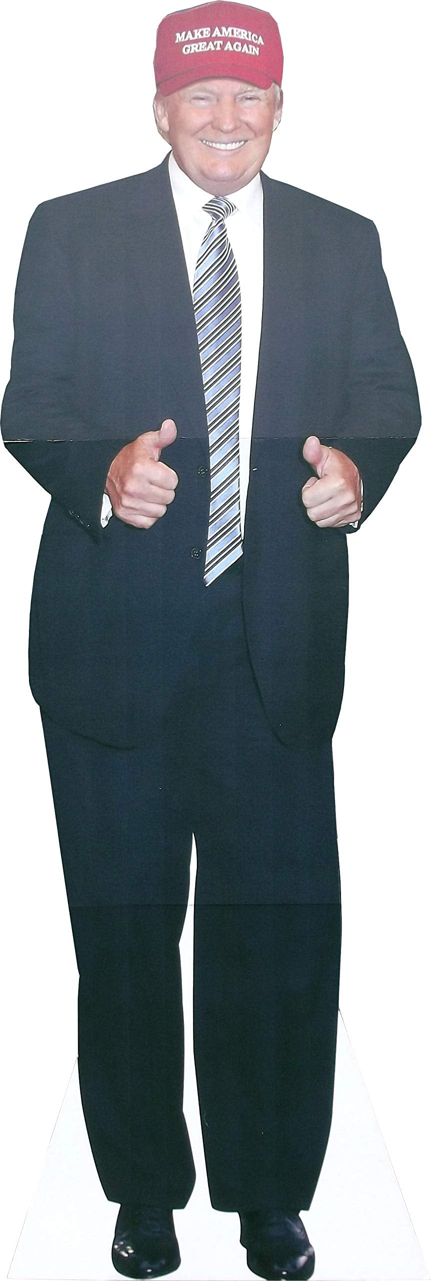 aahs!! Engraving Donald Trump Stand Up | Cardboard Cutout | 6 feet Life Size Standee Picture Poster Photo Print of President | Thumb Up