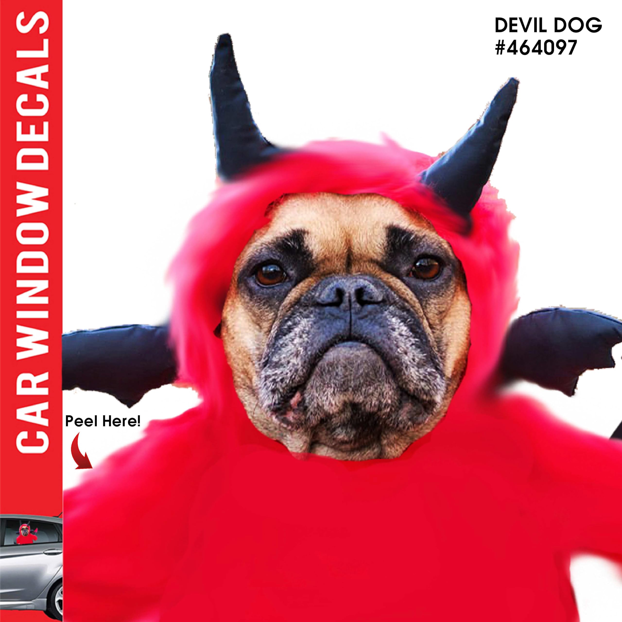 LEMONSODA Car Window Decal -  3D -  (Devil Dog) - Lemonsoda