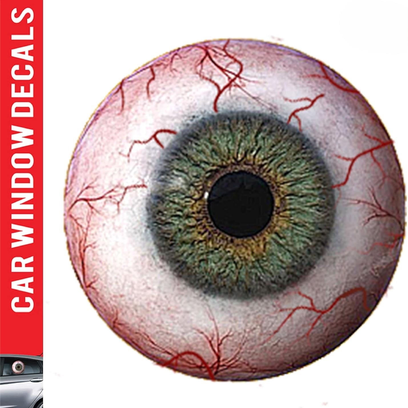 Halloween Eyeball Car Window Decal - 3D