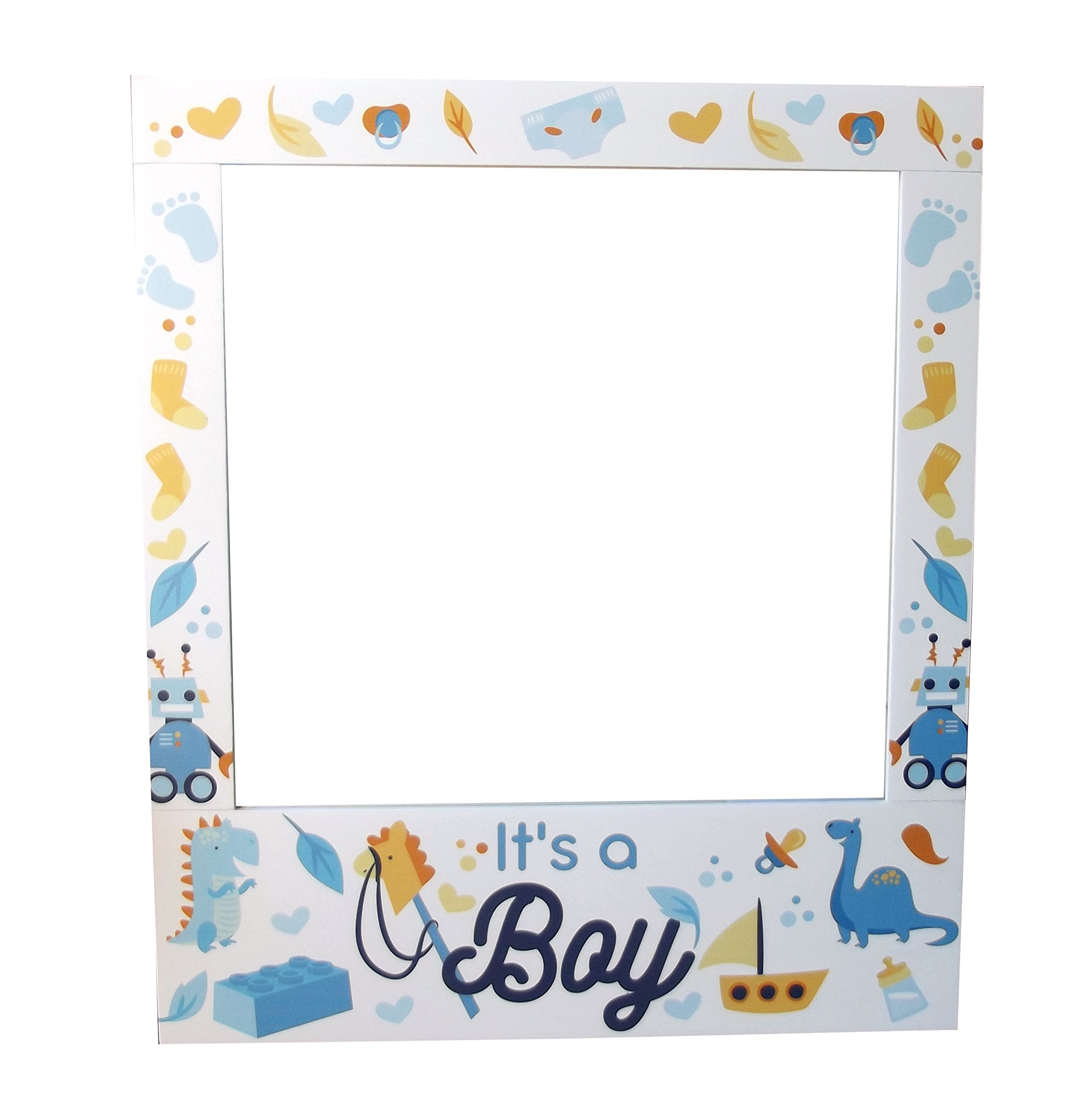 Aahs Engraving Baby Shower Party Frame Photo Prop, 35 X 30 inches (Boy)