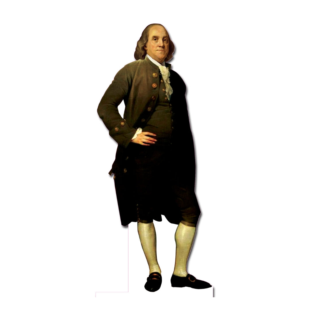 Benjamin Franklin Cardboard Cutout Life Size, 6 feet