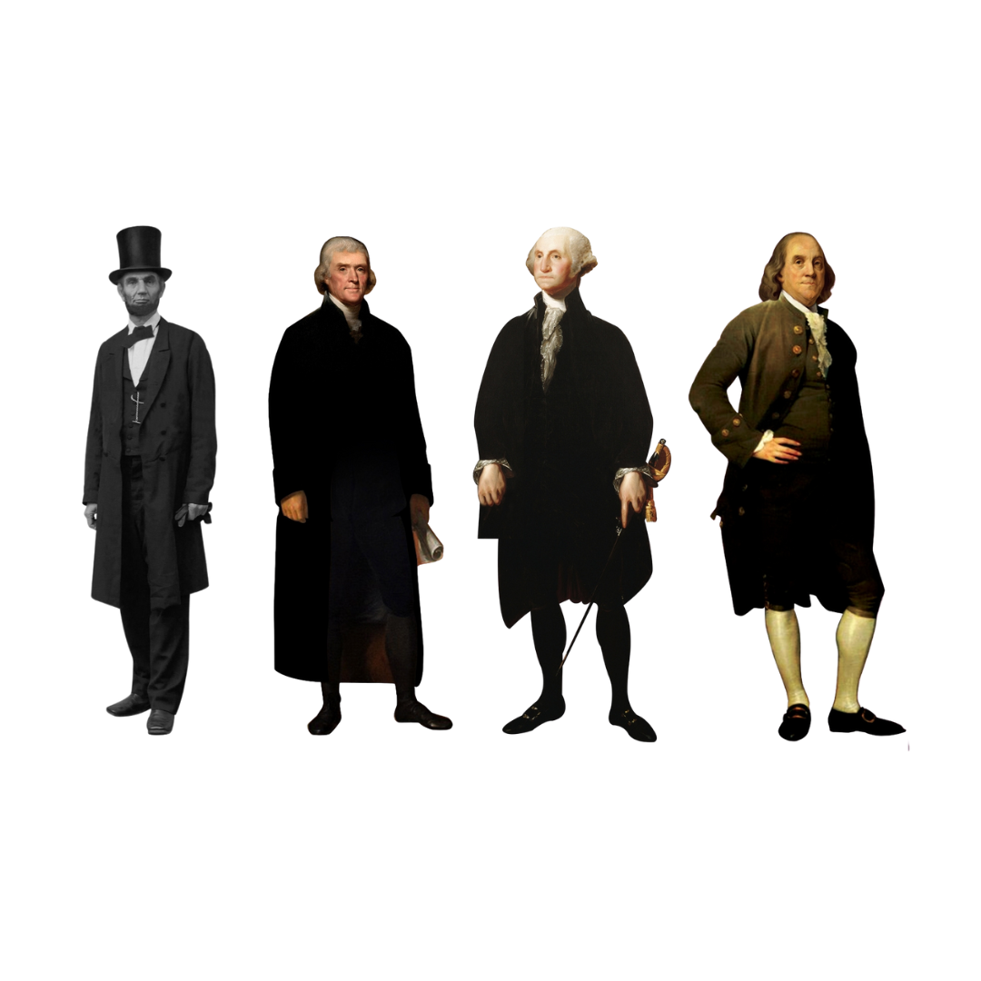 Benjamin Franklin Cardboard Cutout Life Size, 6 feet