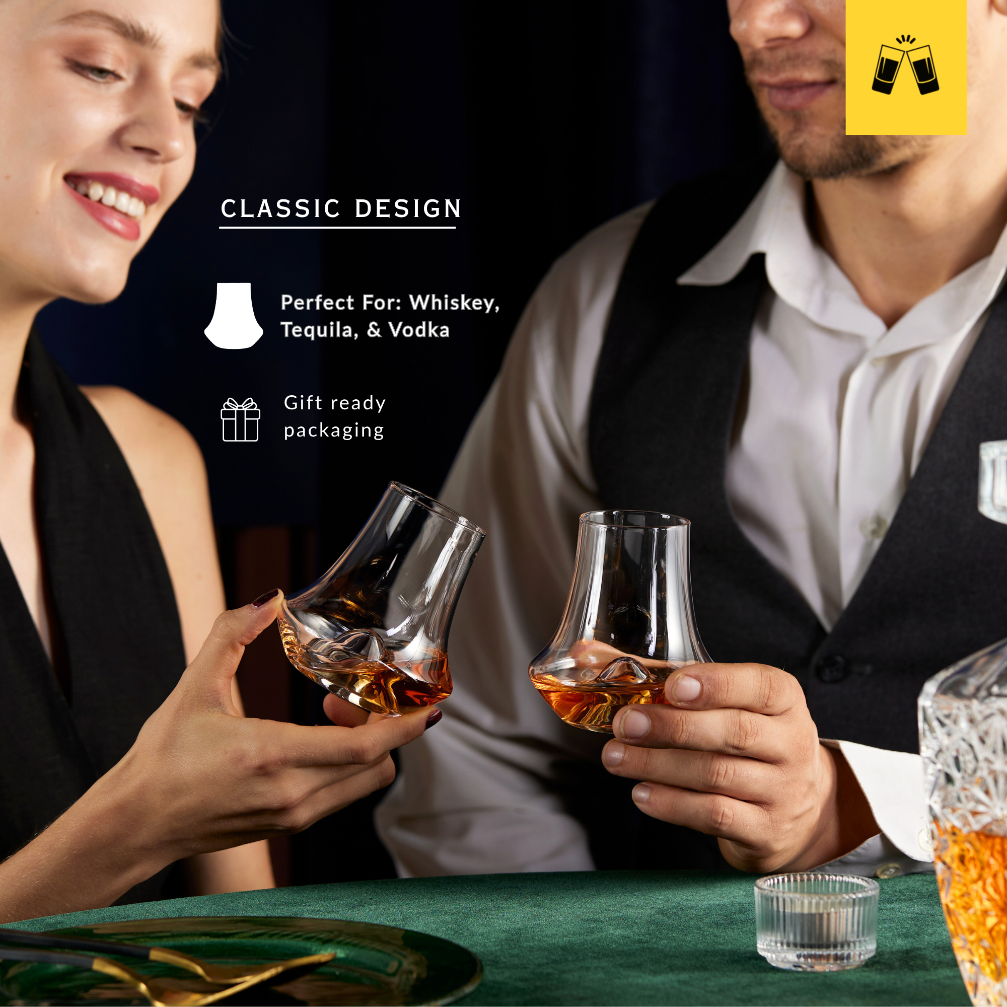Whiskey Snifter Glasses -  (250 ml/ 8.5 fl. oz)