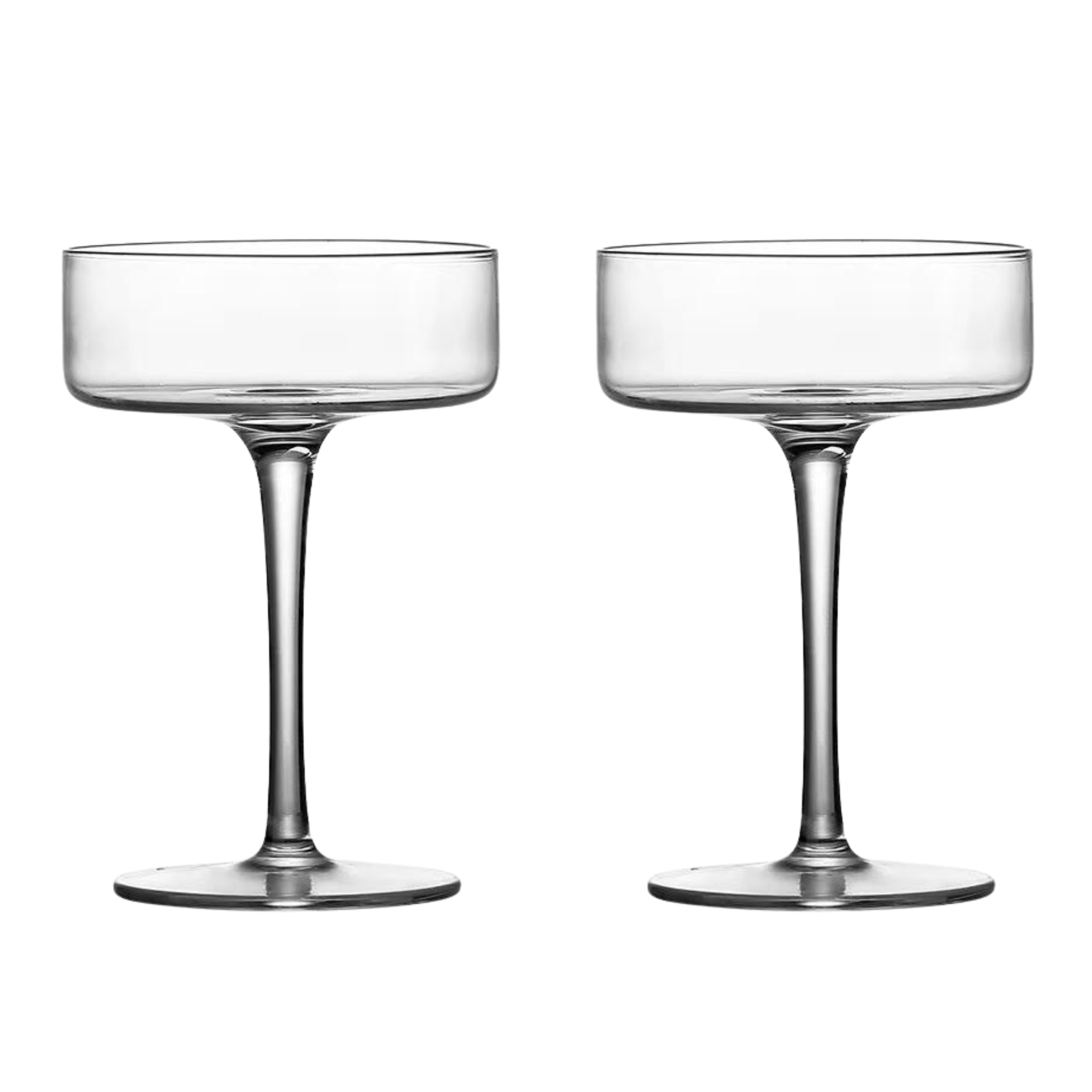 Clear Cocktail Martini Coupe Glass - 6.5oz (Set of 2 or 4)