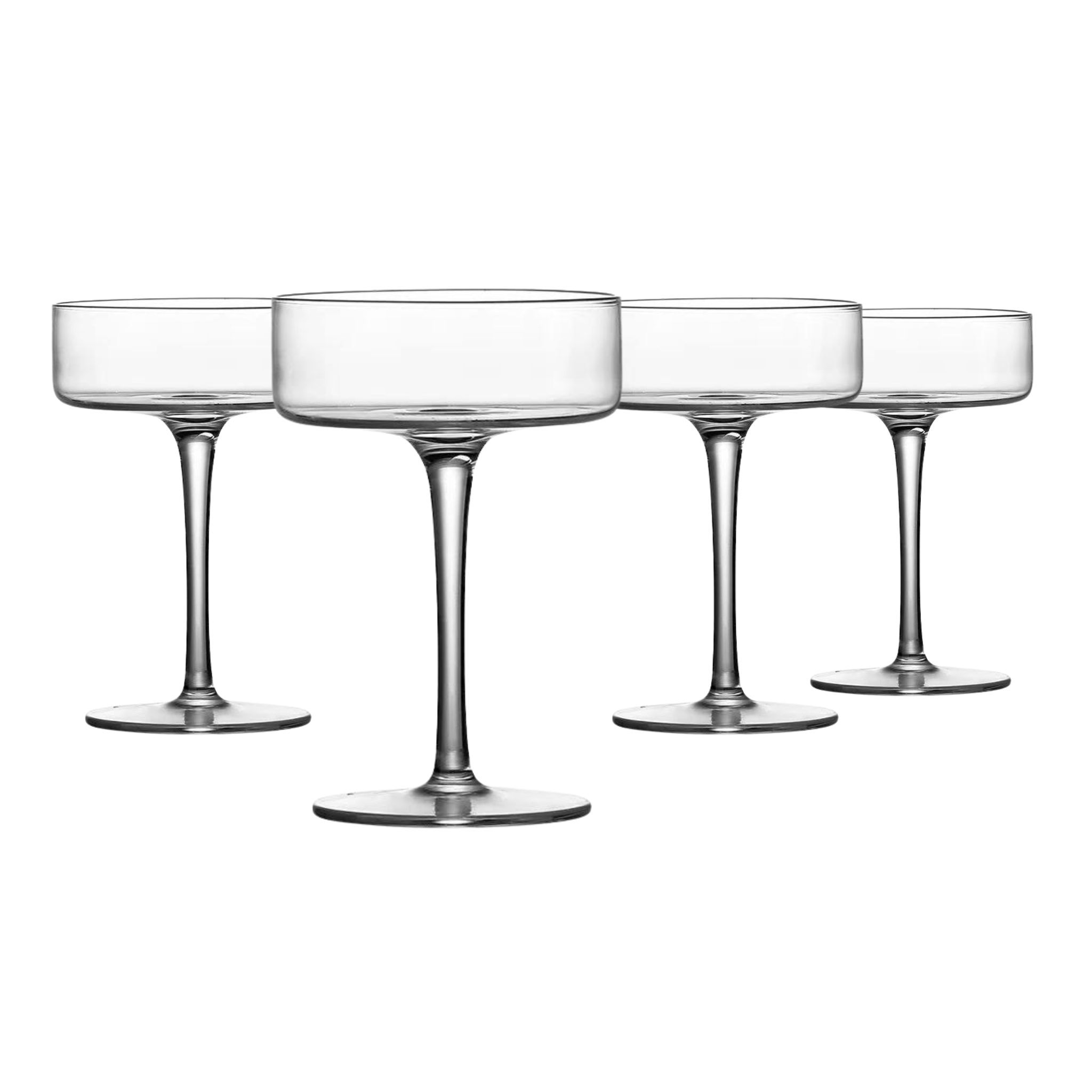 Clear Cocktail Martini Coupe Glass - 6.5oz (Set of 2 or 4)