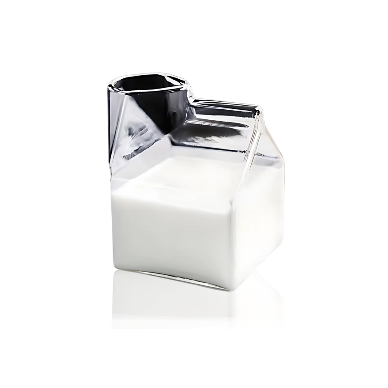 Glass Milk Carton Container - 10oz (300ml)