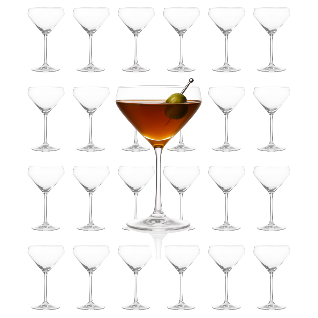 Hand Blown Martini Glass Martini Glass 10oz - (Set of 2, 4, or 6)