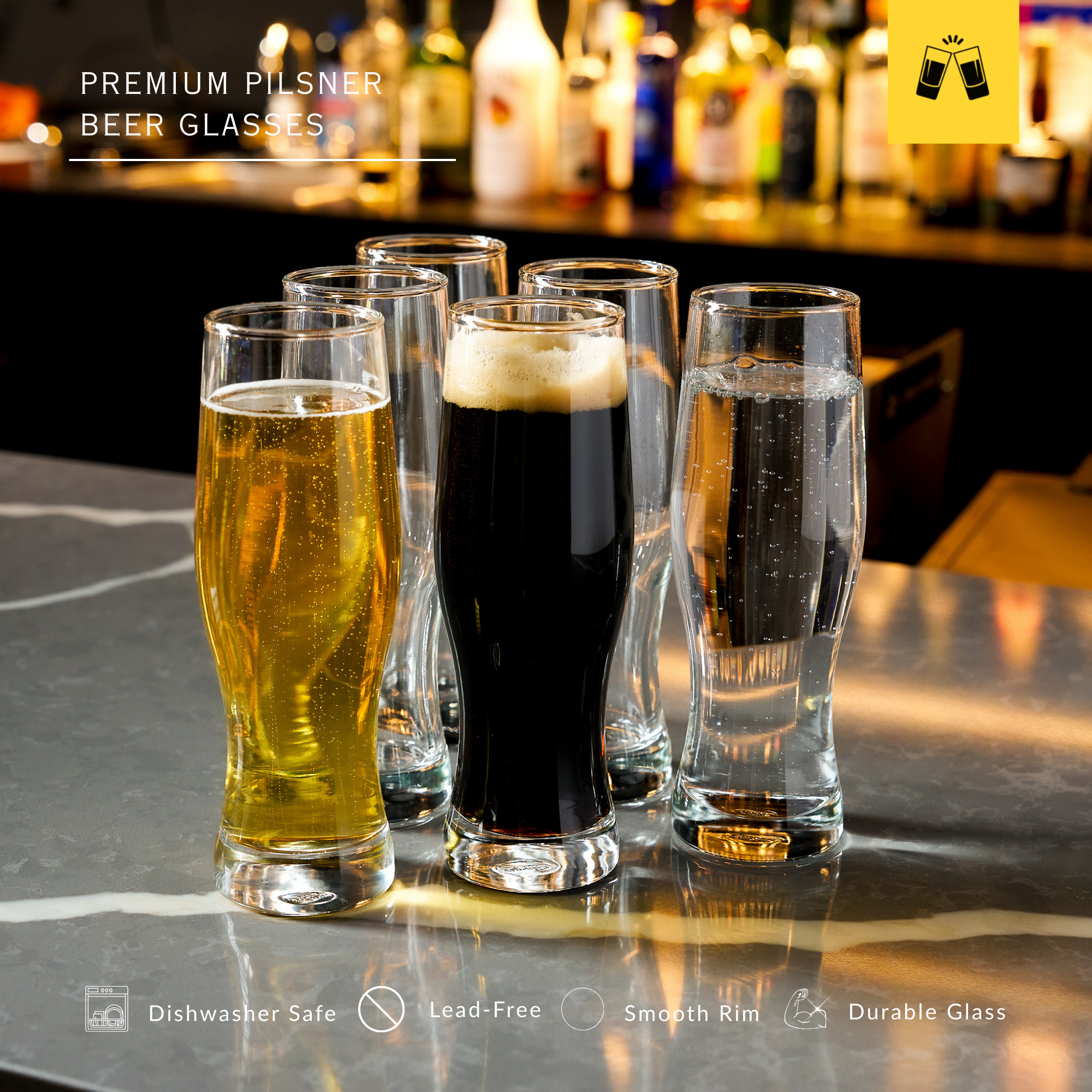 Beer Belly Pilsner Glass - 14oz