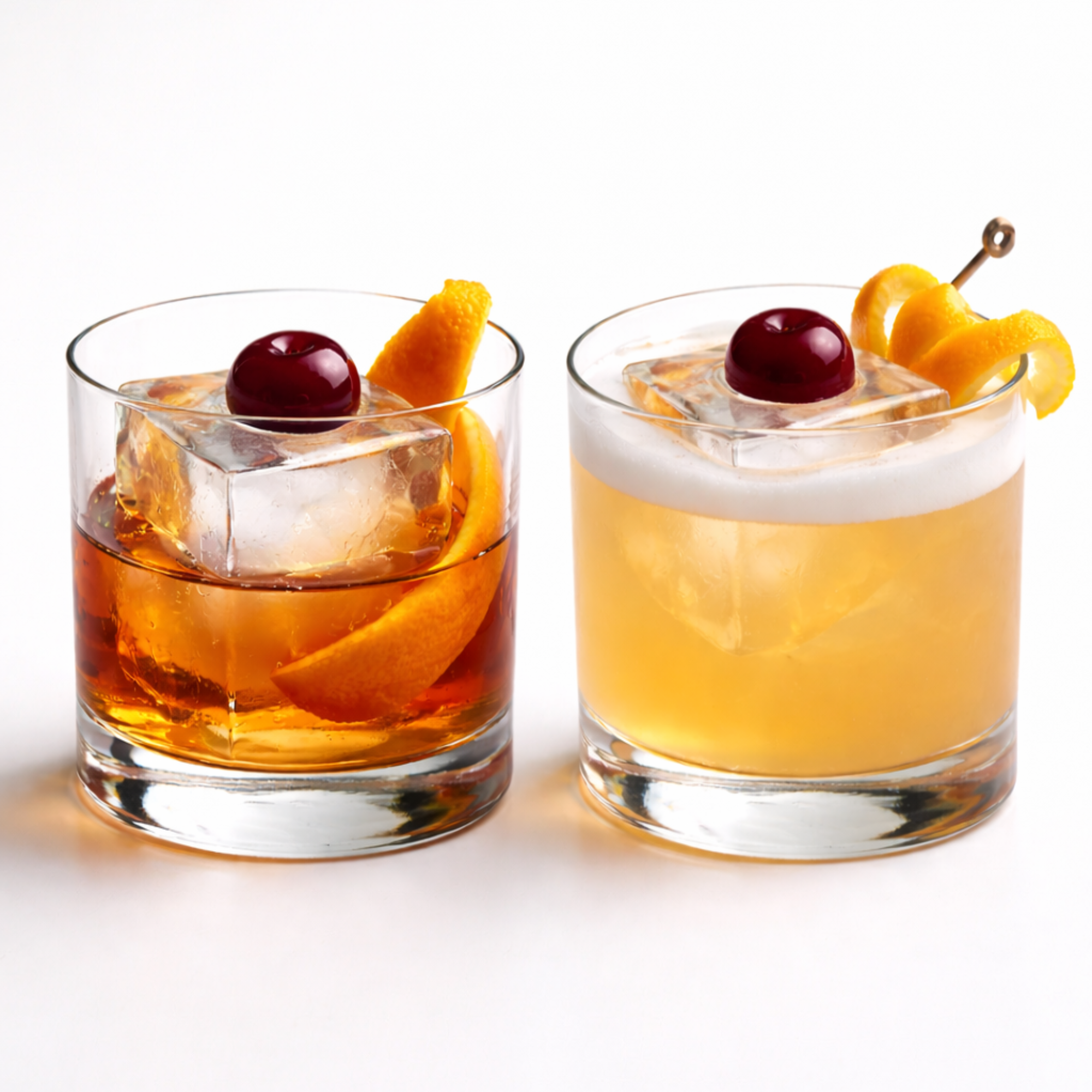 Crystal Clear Ice Cube Mold With Garnish Holder - Eight 2" Square Ice Cubes