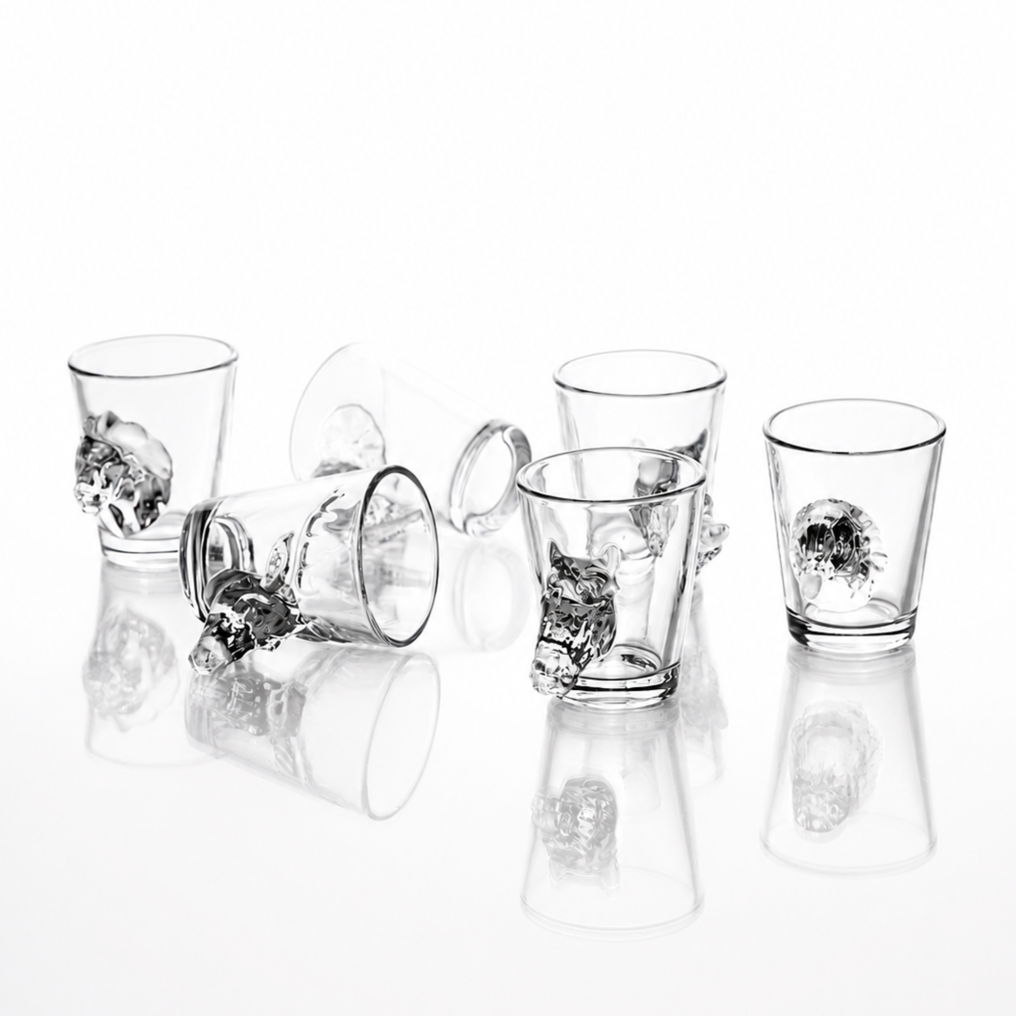 Assorted Wildlife Animal Shot Glasses (2oz)