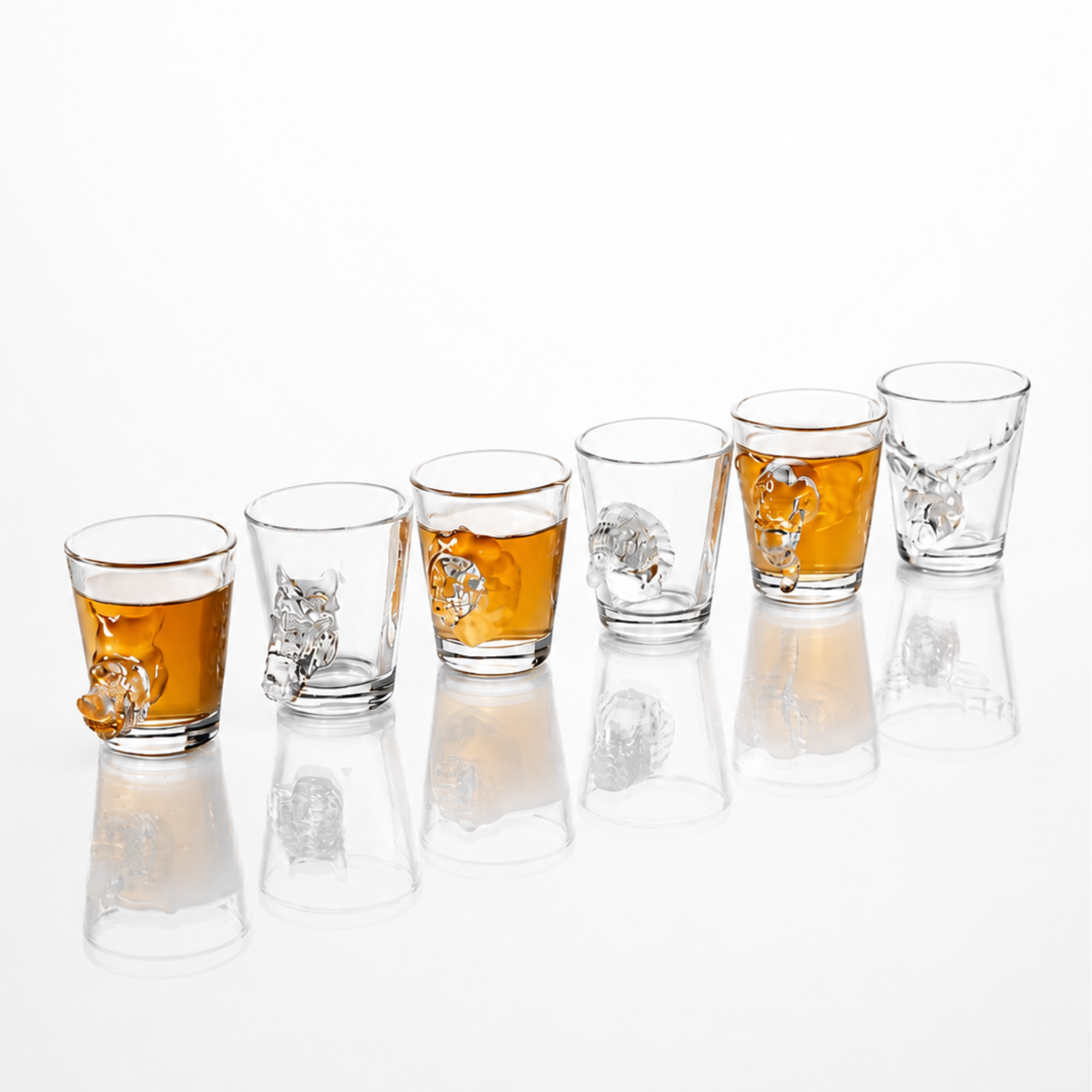 Assorted Wildlife Animal Shot Glasses (2oz)