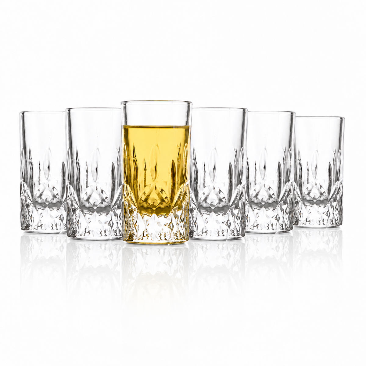Crystal Cut Shot Glasses (1oz)