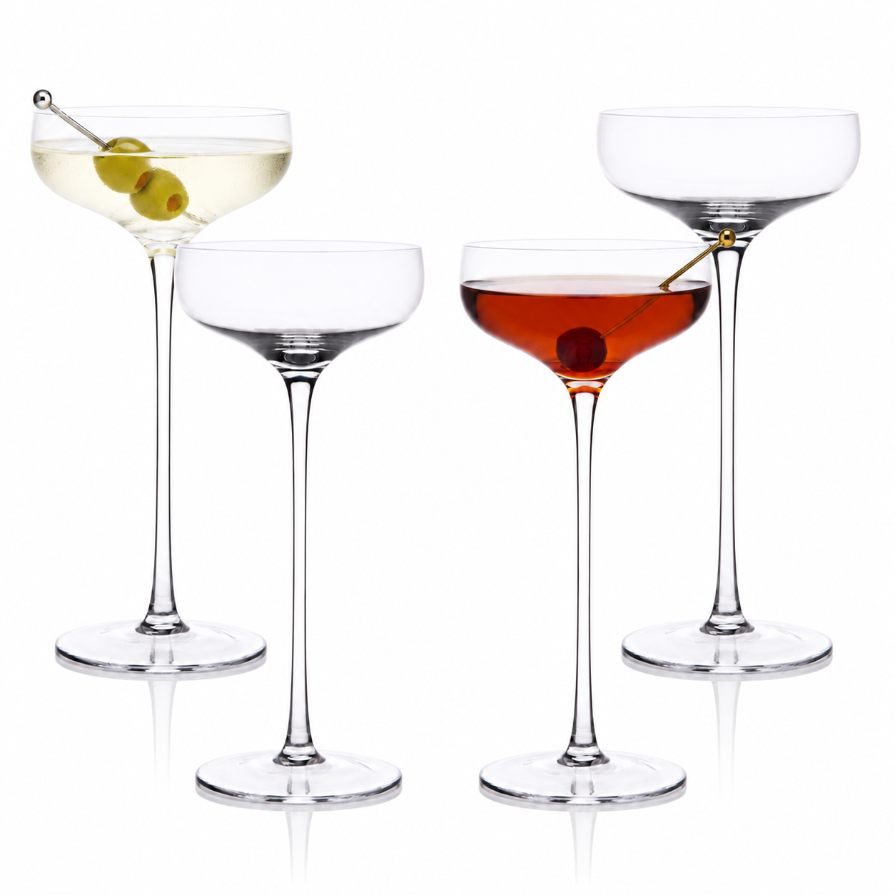 Long Stem Martini Coupe 7.5oz - (Set of 2, 4, or 6)