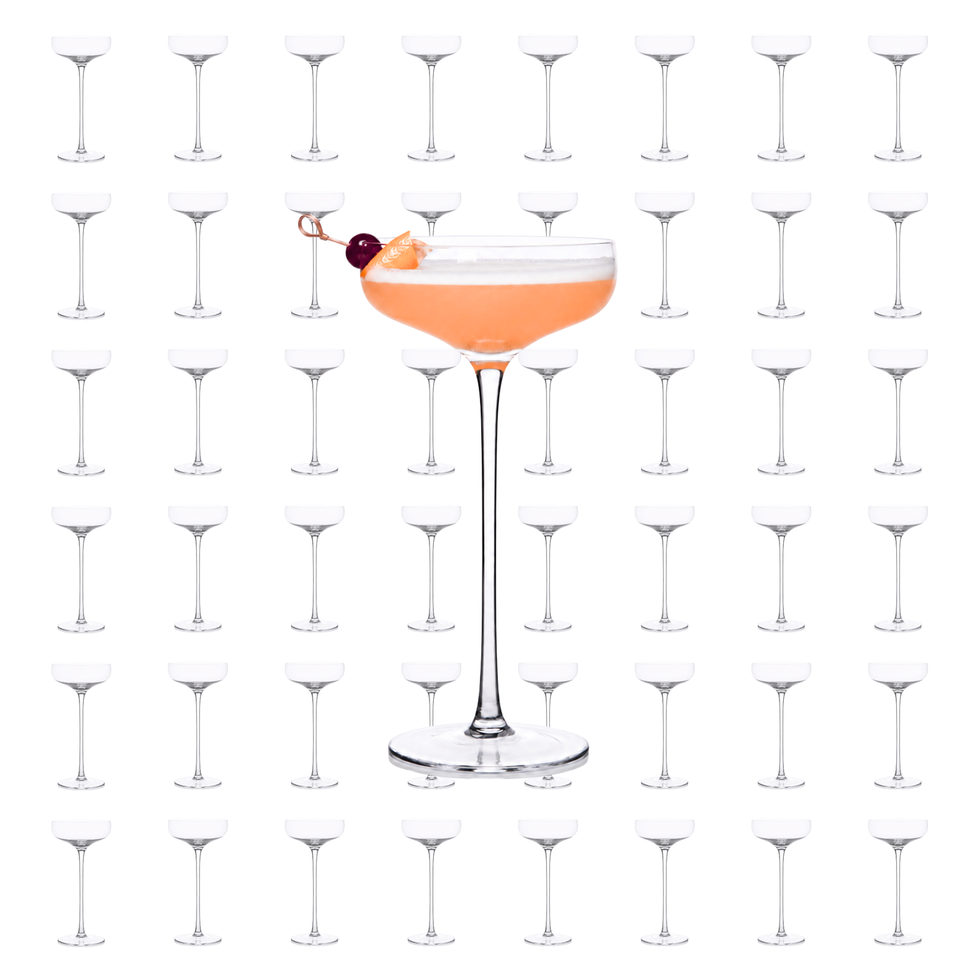 Long Stem Martini Coupe 7.5oz - (Set of 2, 4, or 6)