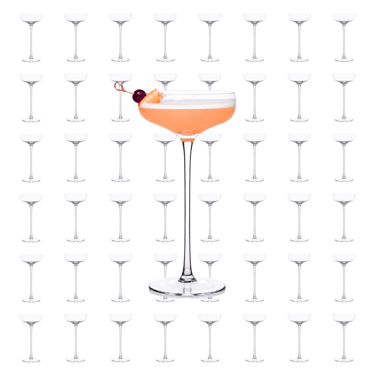 Long Stem Martini Coupe 7.5oz - (Set of 2, 4, or 6)
