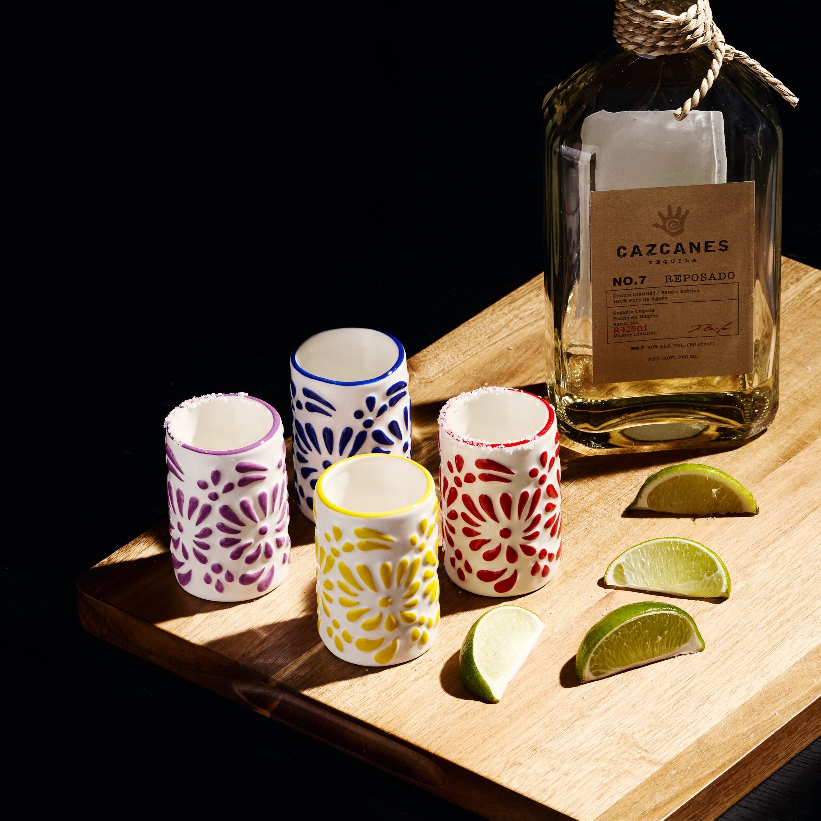 Tiki Blossom Ceramic Shot Glasses (3oz)