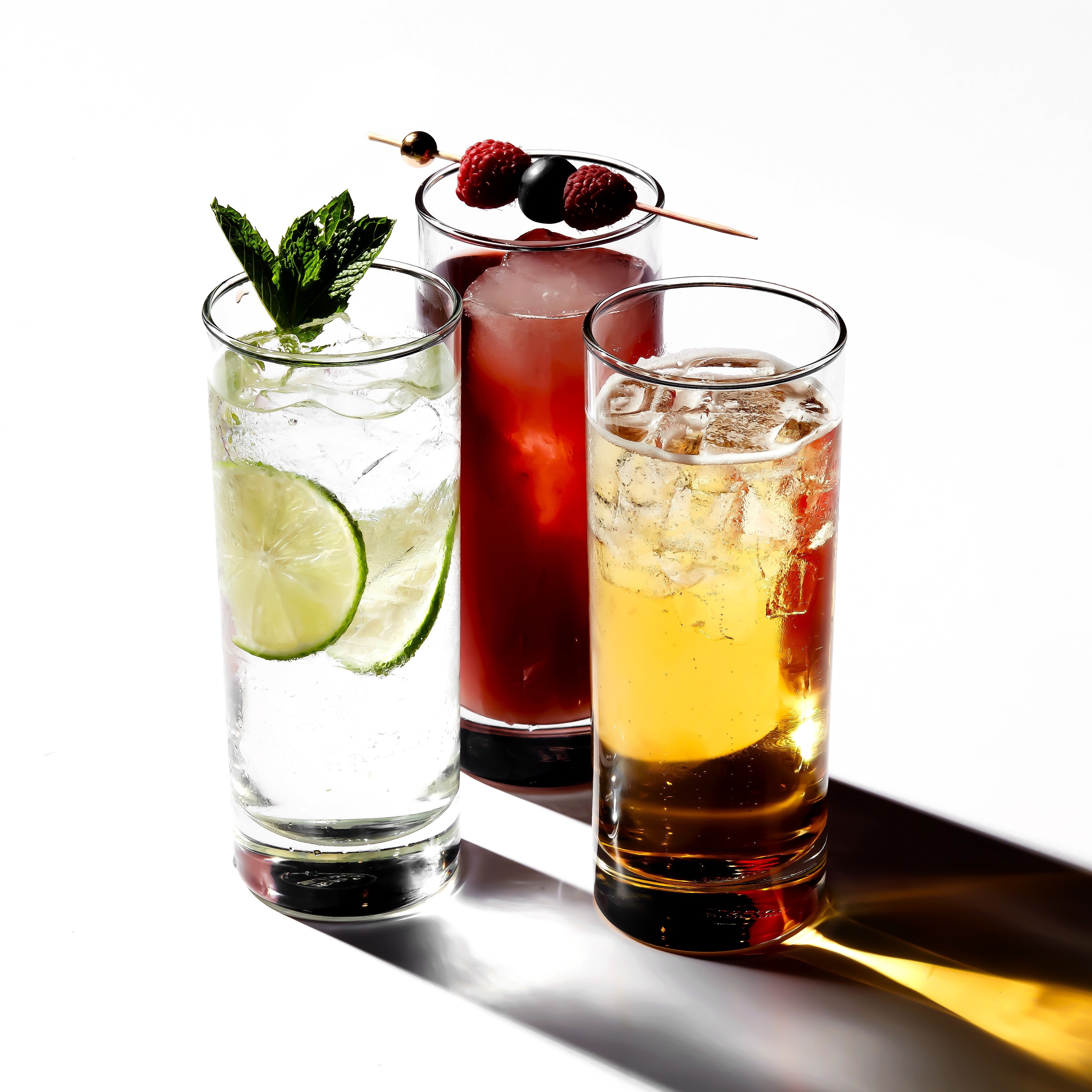 Highball Glasses Heavy Base Tom Collins Glasses - 12/15-Ounce Cups