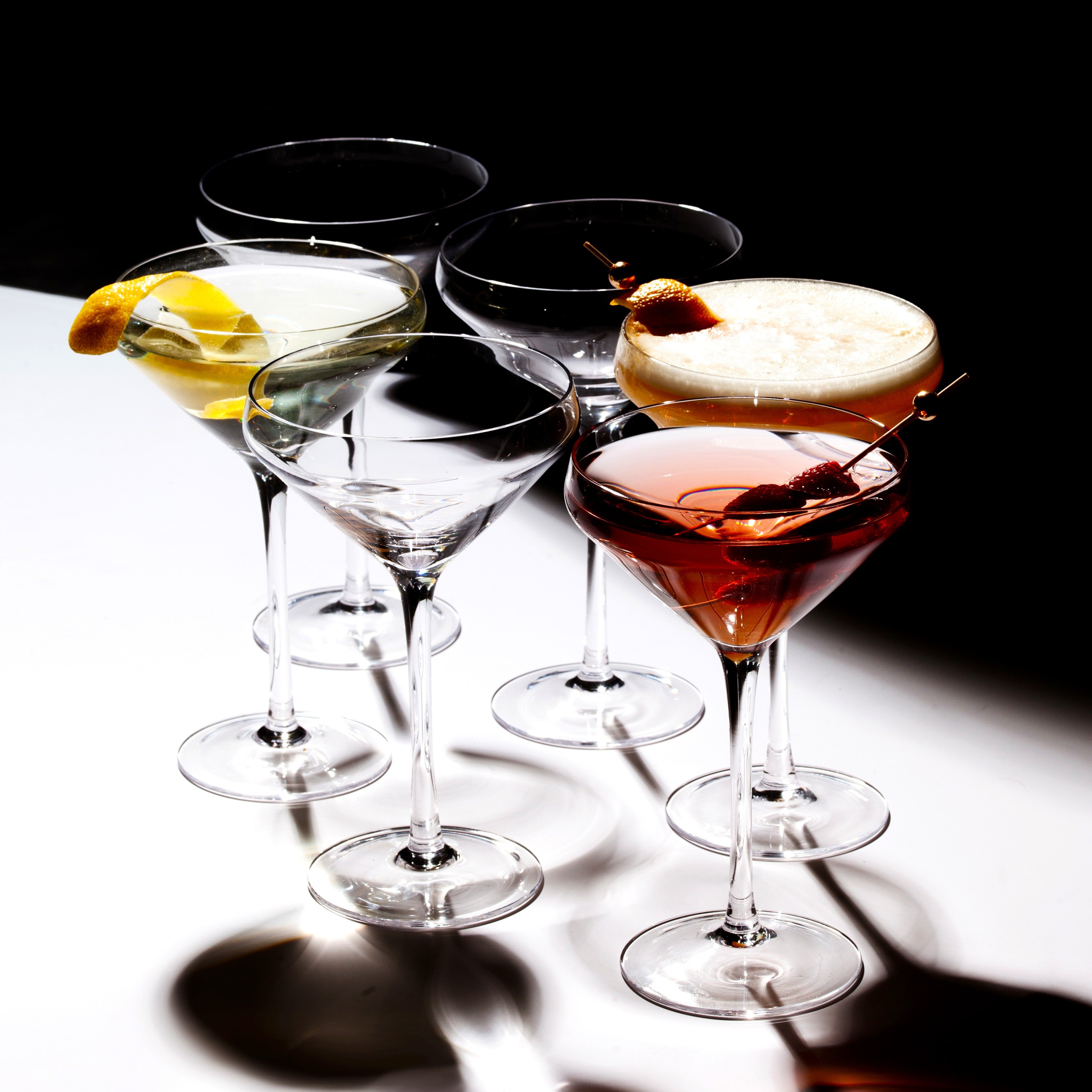 Hand Blown Martini Glass Martini Glass 10oz - (Set of 2, 4, or 6)