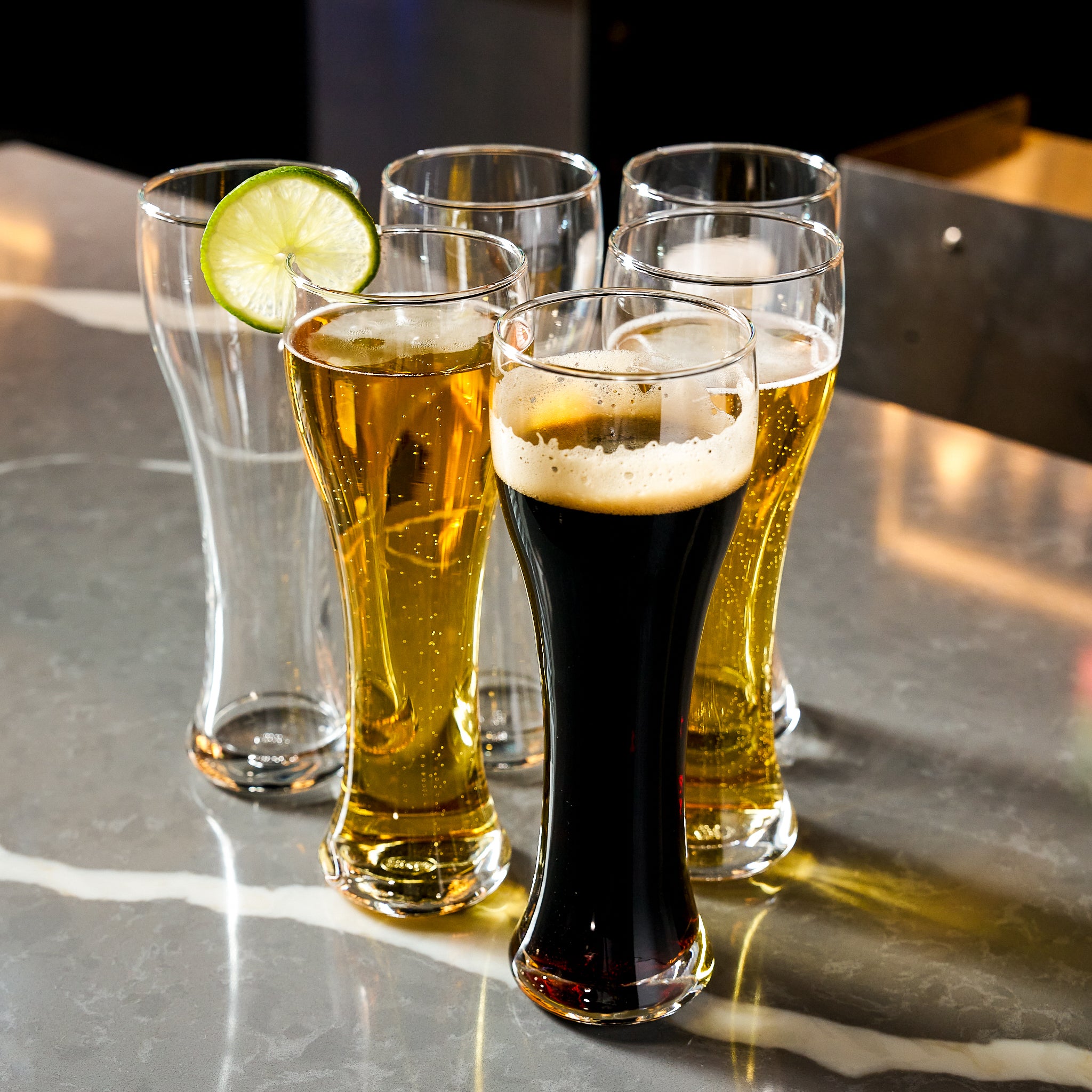 Tall Weizen Beer Glass 16oz