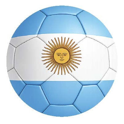 National Flag Soccer Ball Car Window Decals - 3D