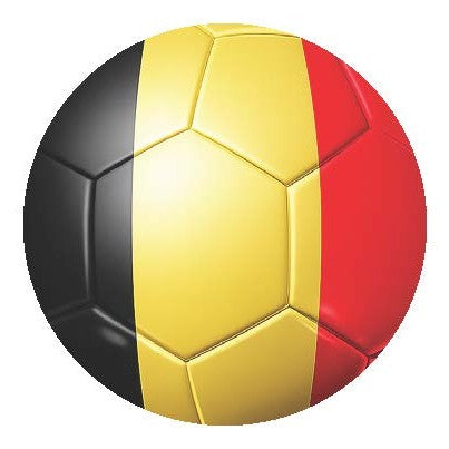 National Flag Soccer Ball Car Window Decals - 3D