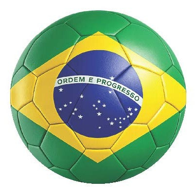 National Flag Soccer Ball Car Window Decals - 3D