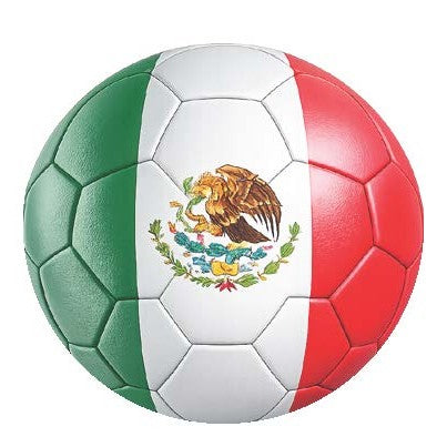 National Flag Soccer Ball Car Window Decals - 3D