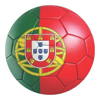 National Flag Soccer Ball Car Window Decals - 3D
