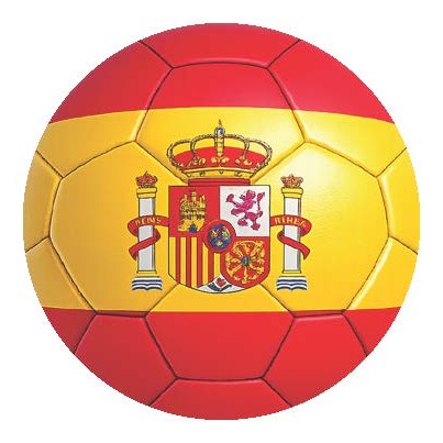 National Flag Soccer Ball Car Window Decals - 3D