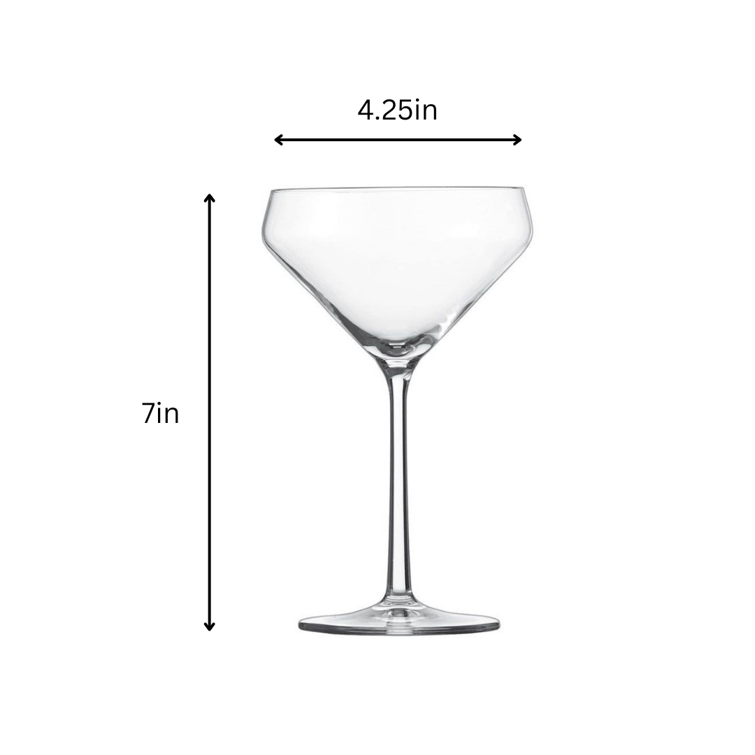 Hand Blown Martini Glass Martini Glass 10oz - (Set of 2, 4, or 6)