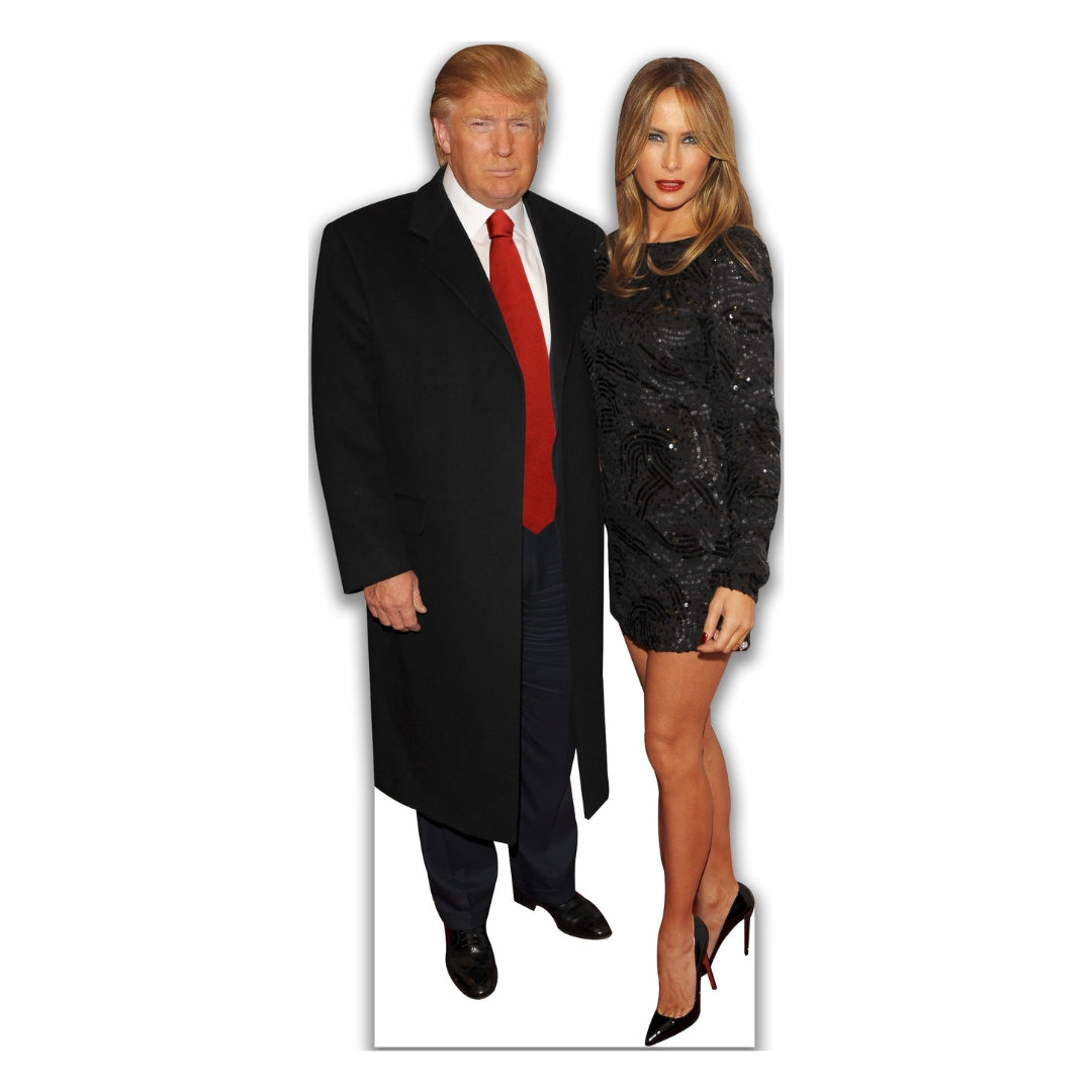 President Trump and Melania Life Size Cardboard Stand Up 6 Feet