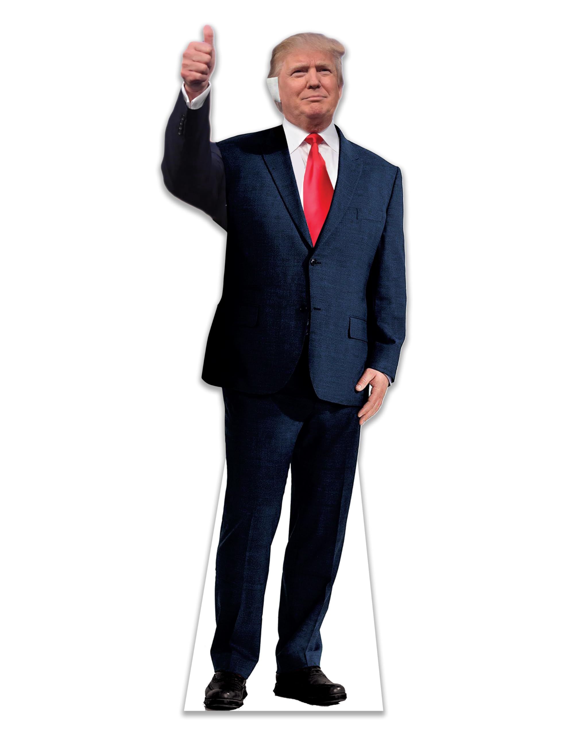 President Trump Ear Patch Life Size Cardboard Stand Up 6 Feet