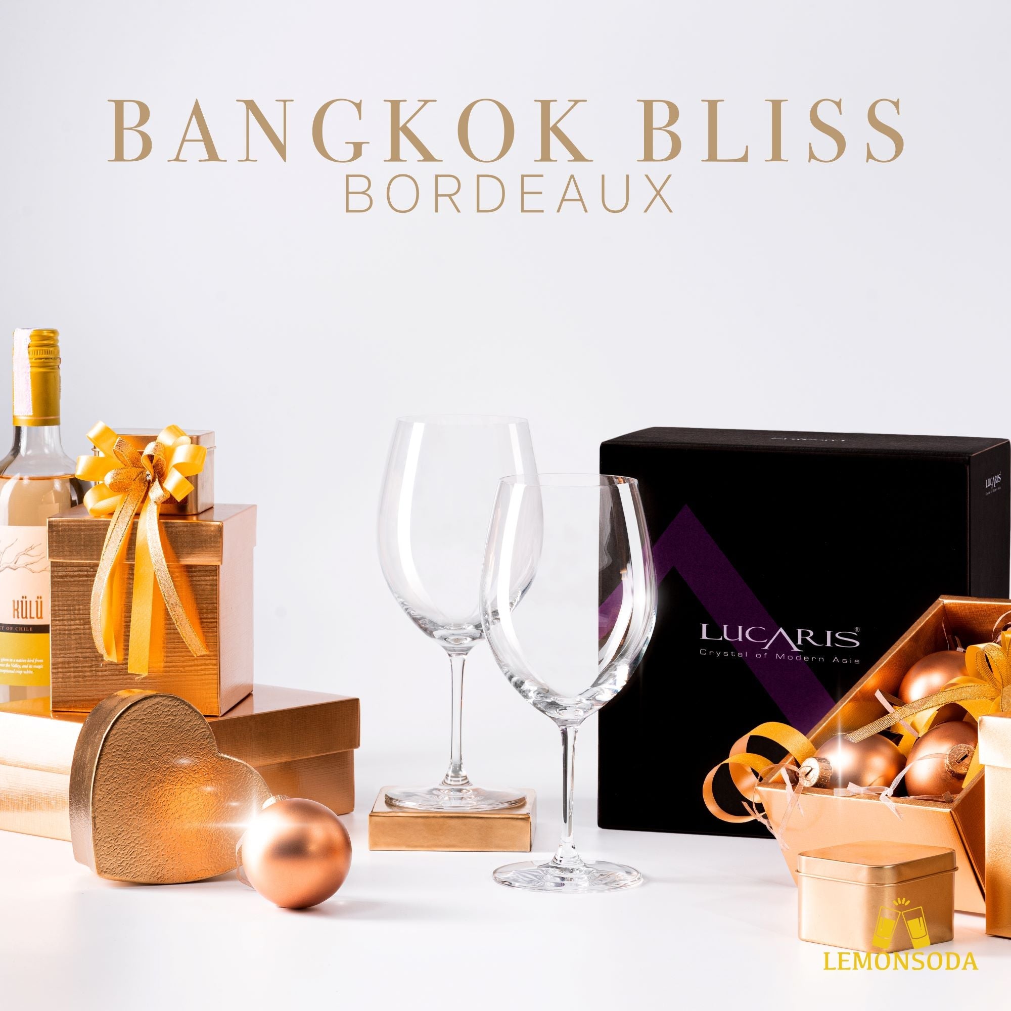Bangkok Bliss Bordeaux Wine Glasses Gift Set