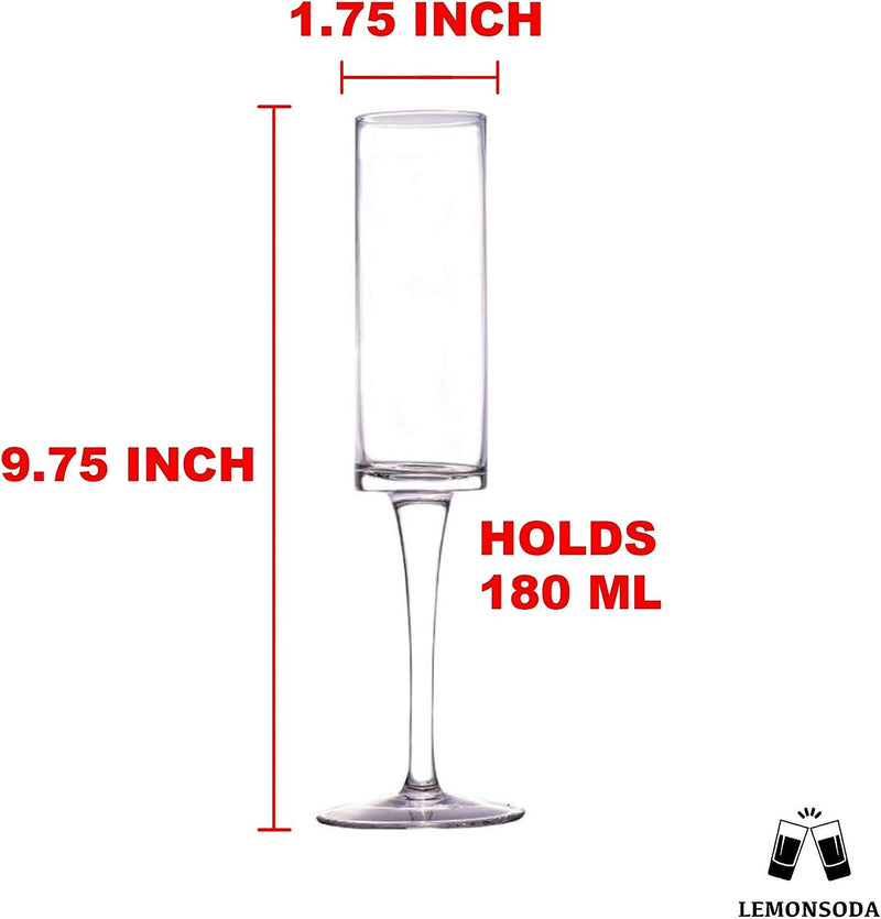 CHAMPAGNE FLUTES Size Chart