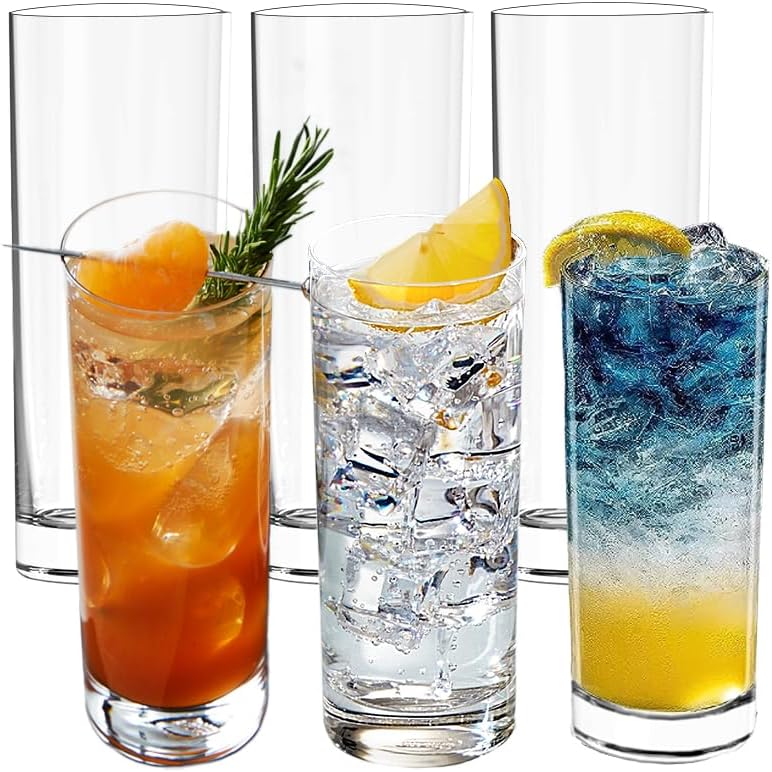 Collins Glasses/Highball Glasses - Set of 6 - 12oz/15oz - Lemonsoda