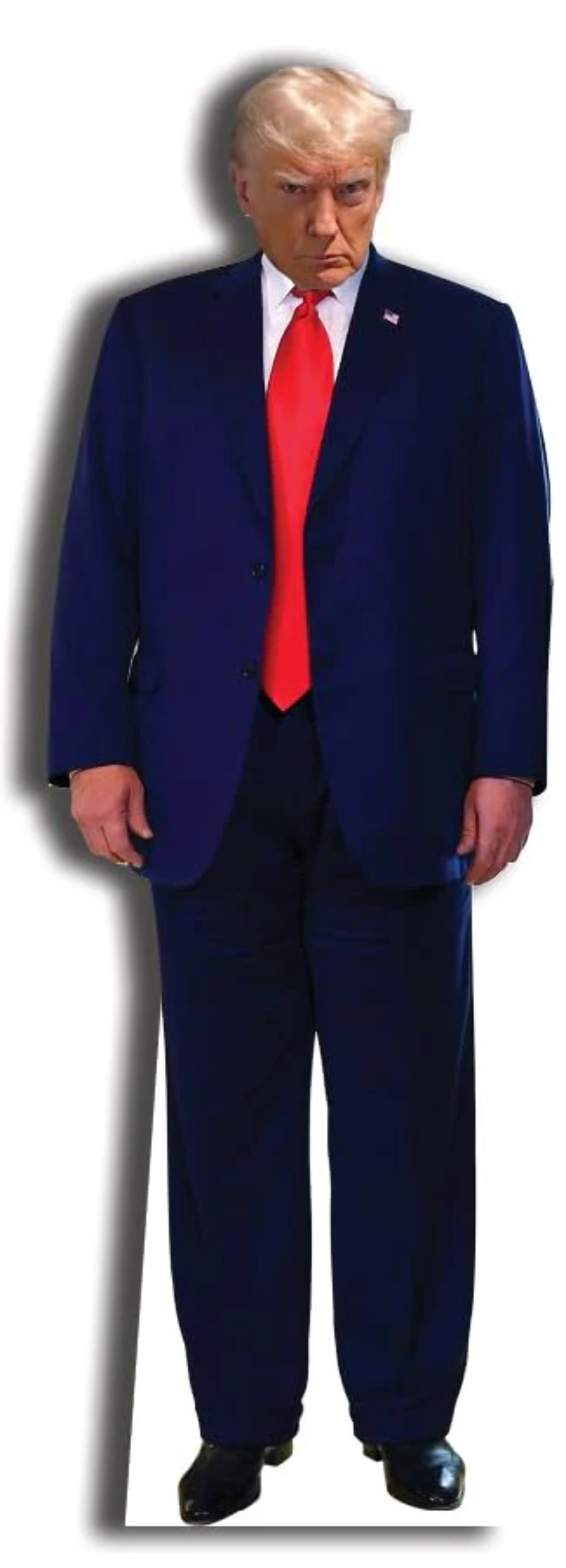 aahs!! Engraving President Trump Mugshot Life Size Cardboard Stand Up, 6 feet - Lemonsoda