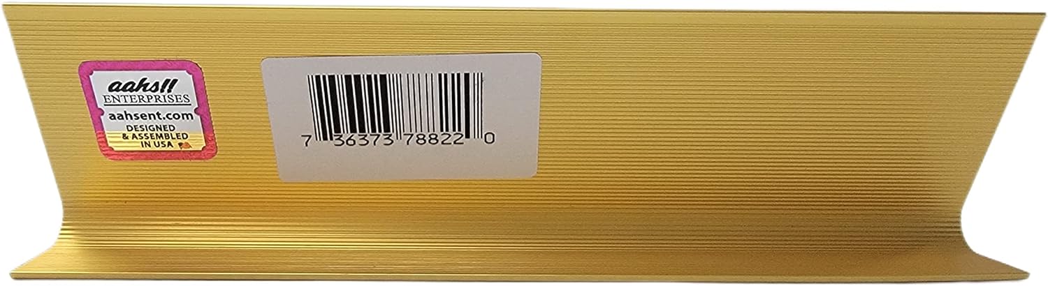 LEMONSODA Nameplate Style Desk Sign (Best Dad Ever) - Brown & Gold