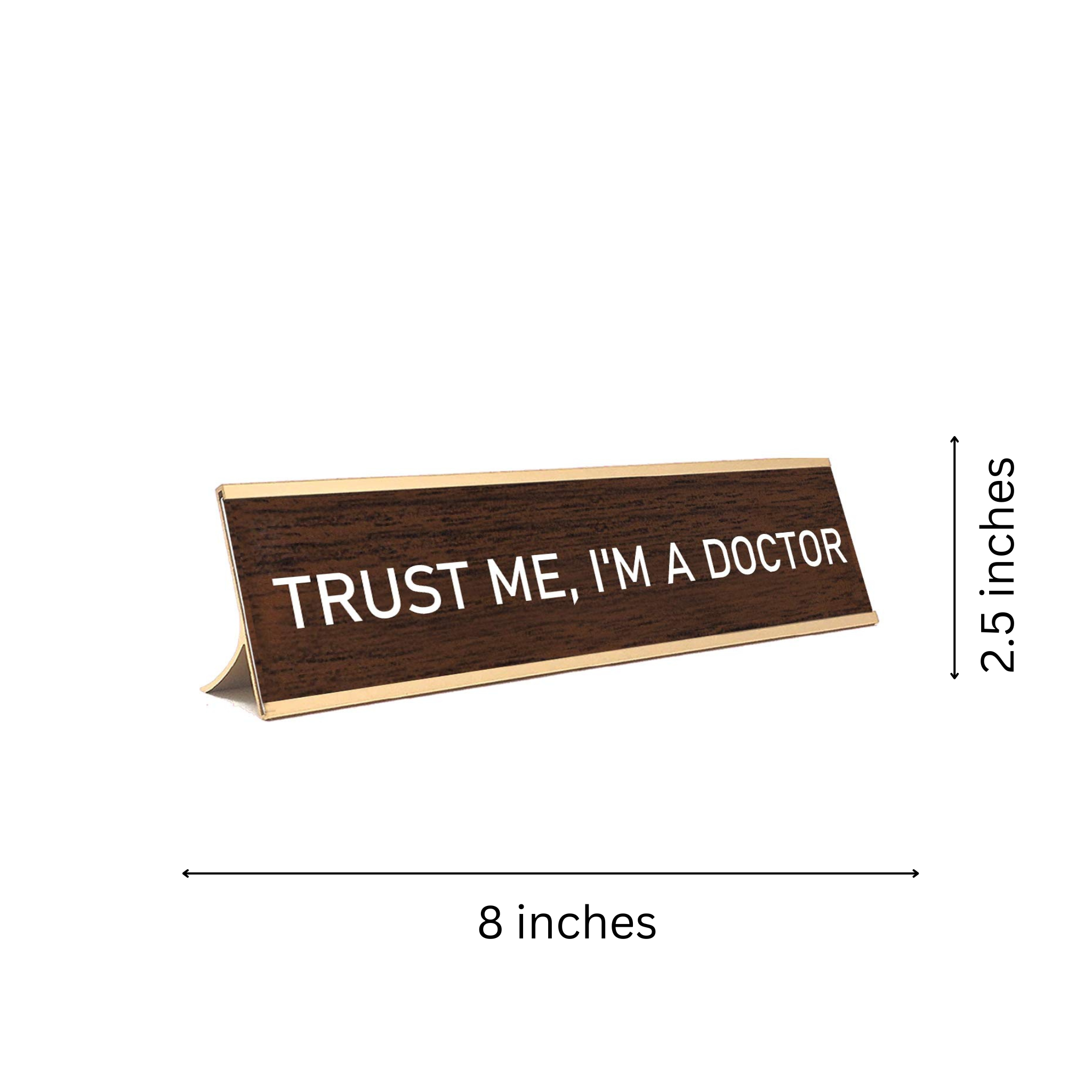 LEMONSODA World’s Best Funny Desk Plates (Trust Doctor)