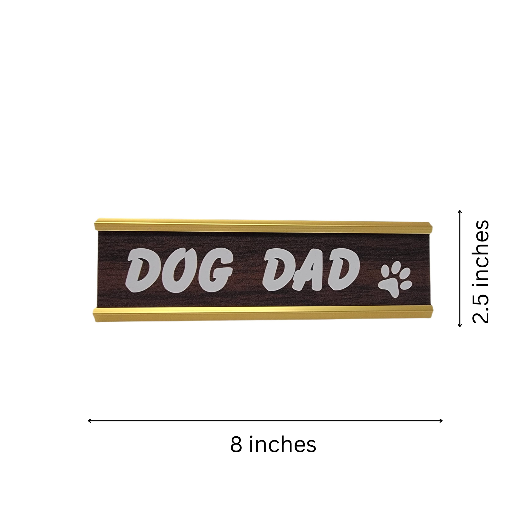 LEMONSODA Desk Plate (Dog Dad) - Gold