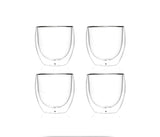 Double Wall Glass Coffee Cups Set of 4